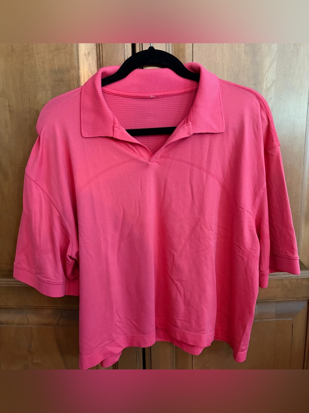 Lululemon Swiftly Tech Relaxed-Fit Polo Shirt coral size 14